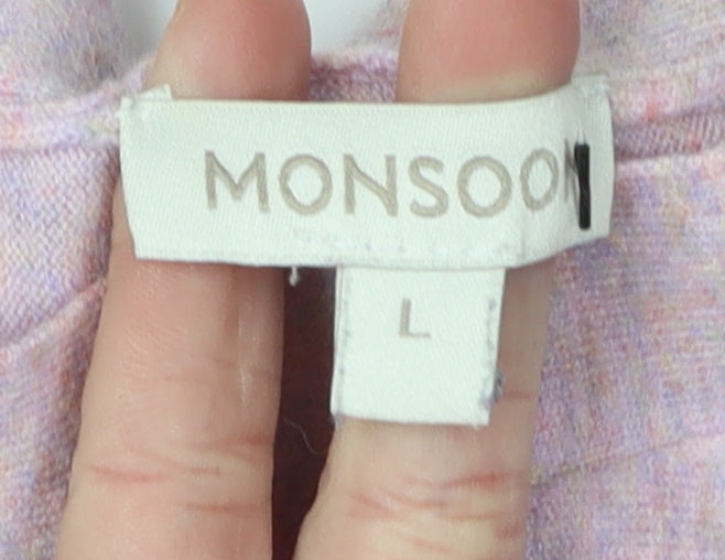 Monsoon Women's Pink Pullover Jumper, Size L, Casual