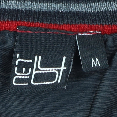 Men's Red Full Zip Jumper M Knit Casual Wool Blend