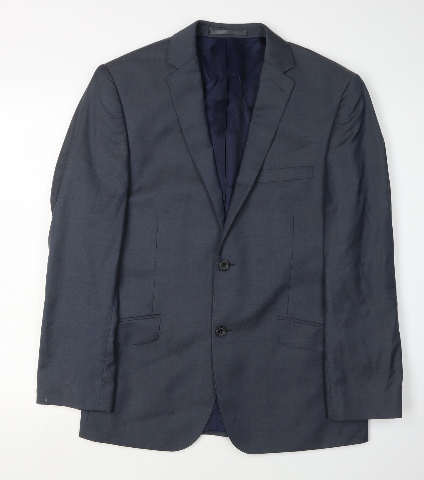 Paul Costelloe Men's Blue Blazer, 38, Single-Breasted