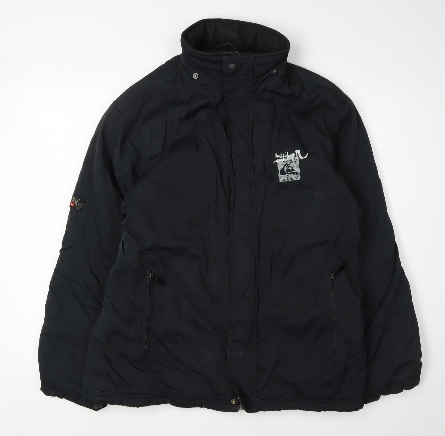 Quiksilver Unisex Black Mid-Length Winter Jacket