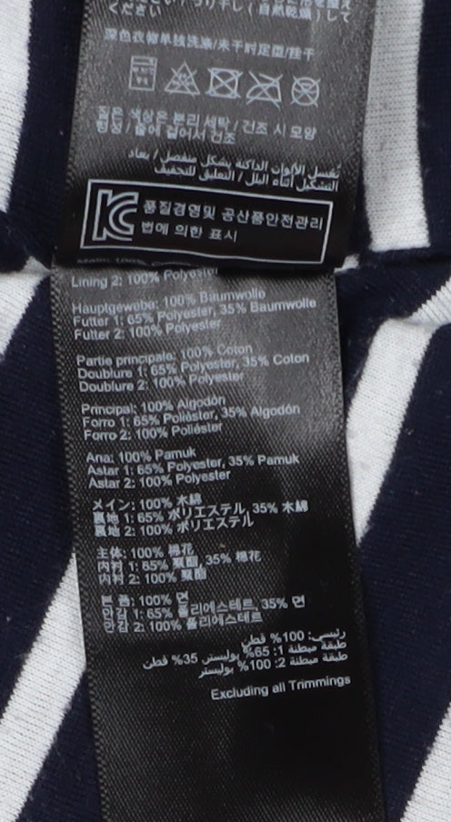 Joules Women's Blue Hooded Parka Jacket Size 12