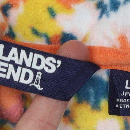 Lands' End Women's Multicoloured Floral Sweatshirt L