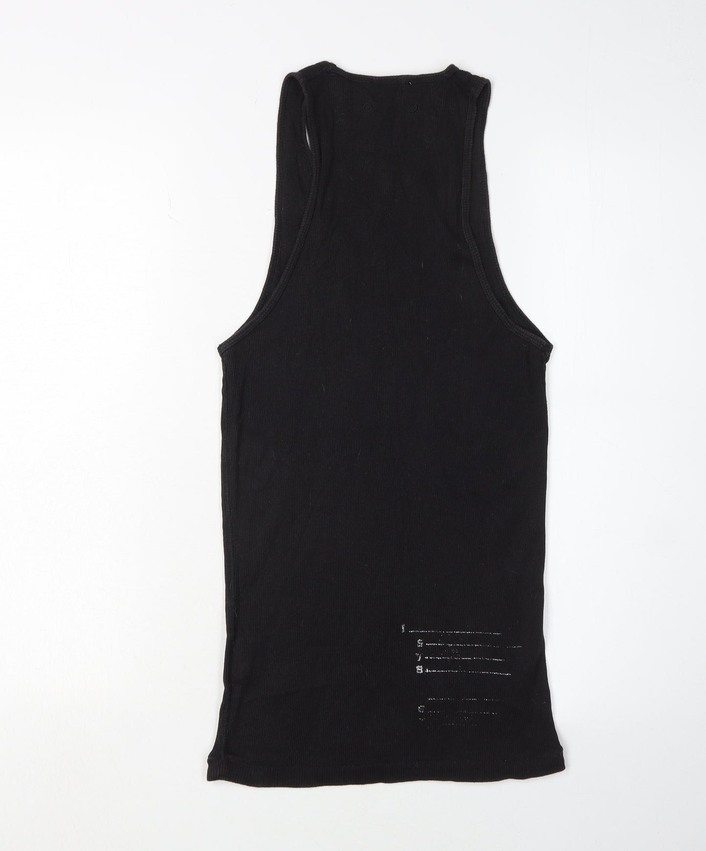 Diesel Unisex Black Tank Top, M, Casual Cotton
