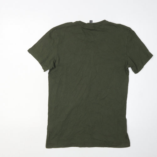 Adidas Men's Green Graphic T-Shirt, Size S