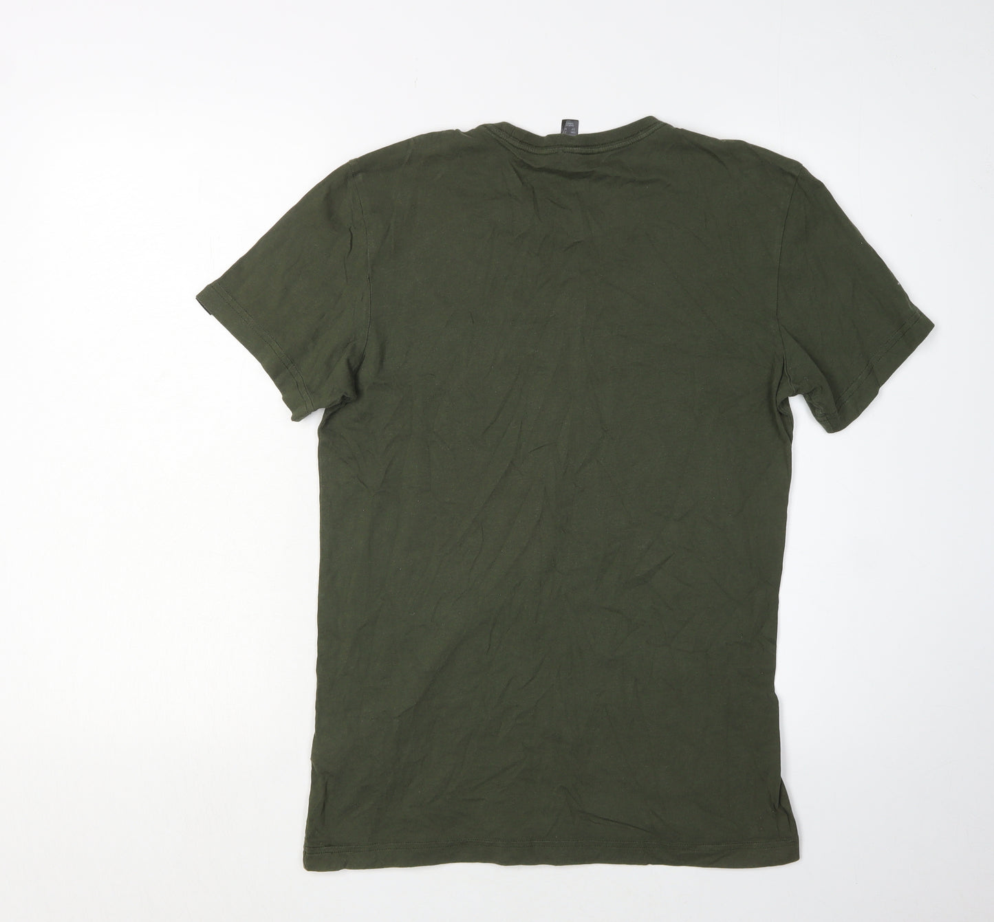 Adidas Men's Green Graphic T-Shirt, Size S