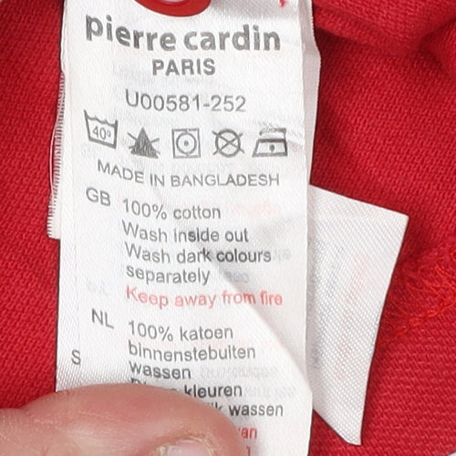 Pierre Cardin Men's Red XL Polo Shirt Regular Fit