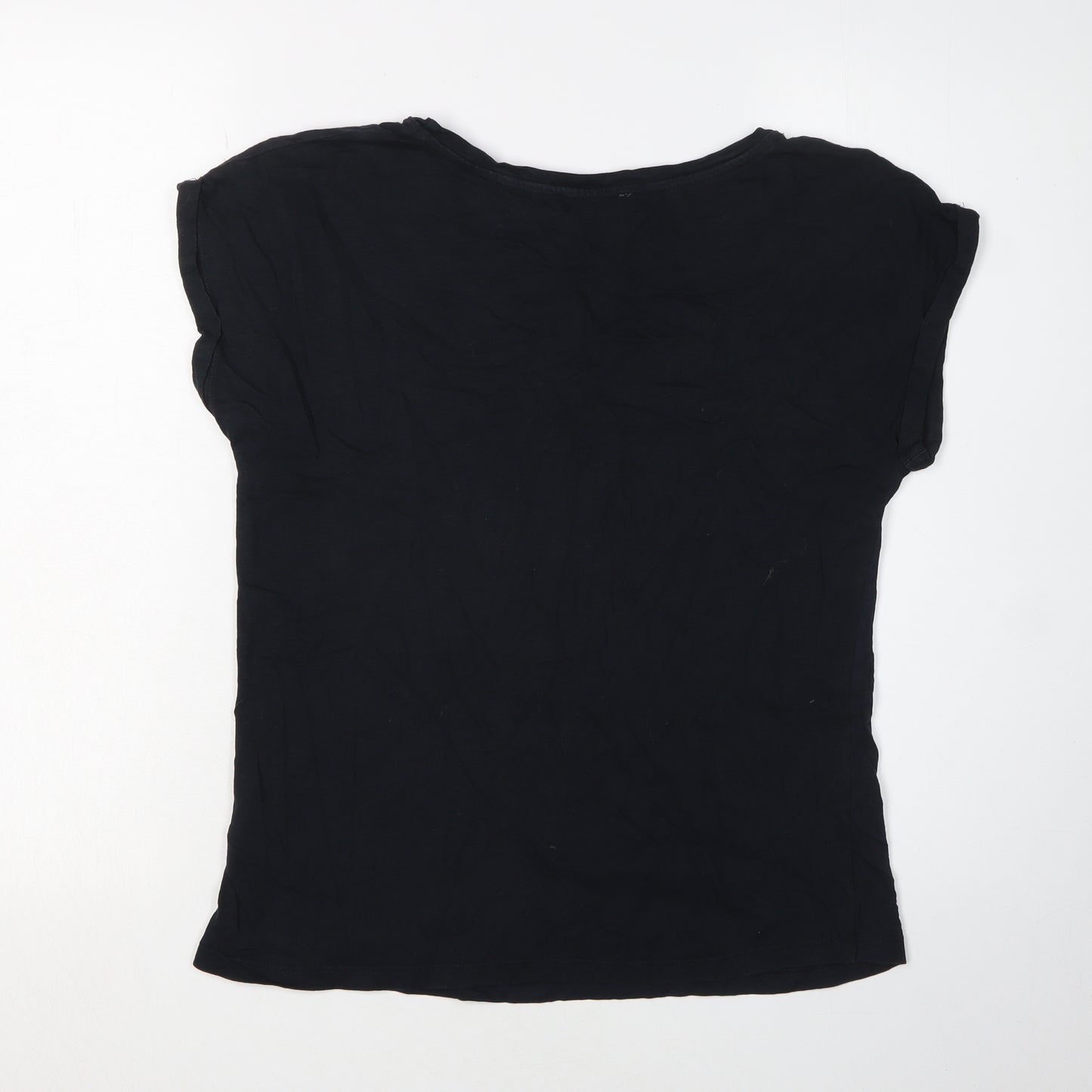 Mint Velvet Women's Black Star Sequin Short Sleeve T-Shirt
