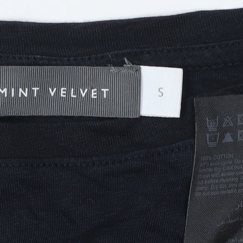 Mint Velvet Women's Black Star Sequin Short Sleeve T-Shirt