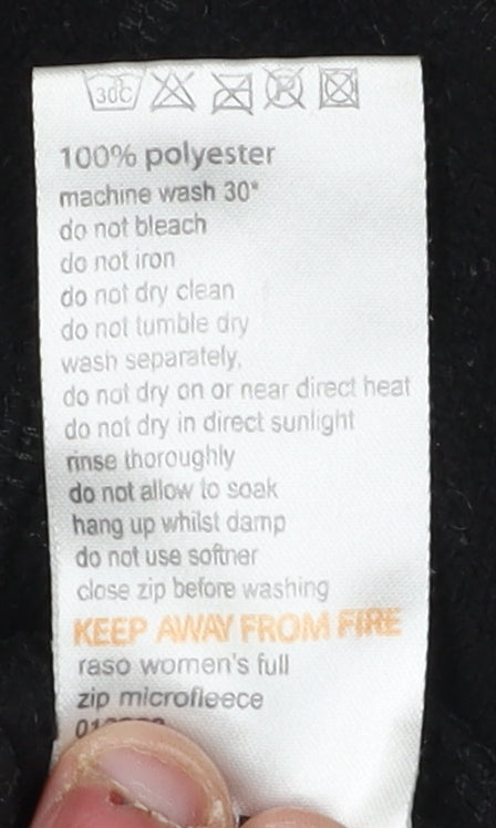 Mountainlife Women's Black Fleece Jacket Size 10