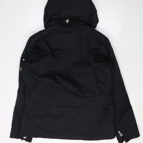 oberMeyer Women's Black Parka Jacket Size 12 Hooded