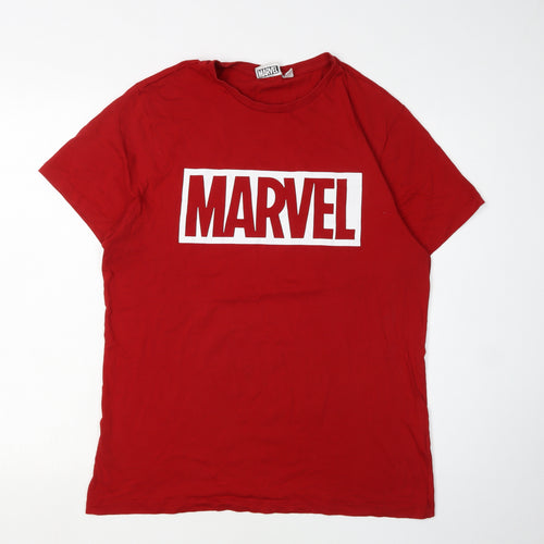 Marvel Men's Red Avengers Graphic T-Shirt L
