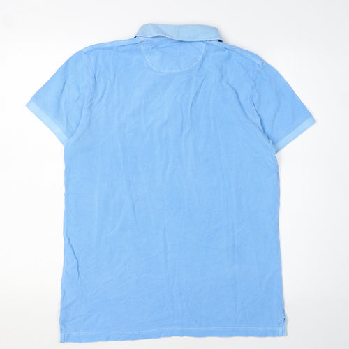 Gant Men's Blue Polo Shirt M Cotton Summer Casual