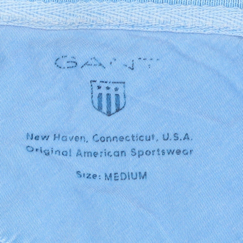 Gant Men's Blue Polo Shirt M Cotton Summer Casual