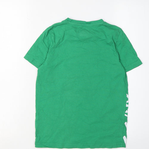 Tescos Boys Green Grinch Sequin T-Shirt 8-9 Years Christmas Fun
