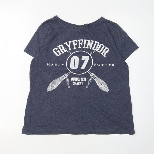 Harry Potter Unisex Blue T-Shirt Size 14