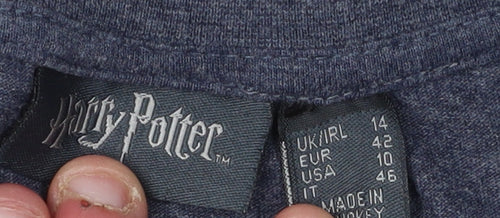 Harry Potter Unisex Blue T-Shirt Size 14