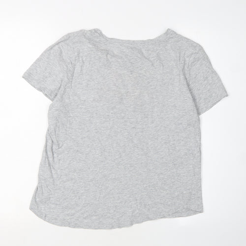 Oasis Women's Grey Flamingo T-Shirt, Size S, Casual Style