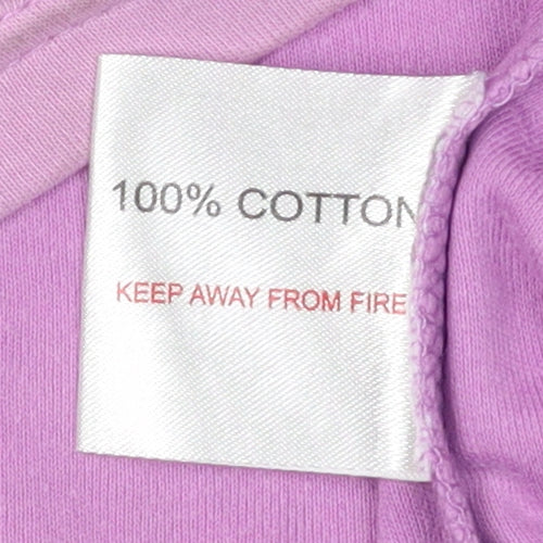 EWM Women's Pink M Basic Cotton T-Shirt