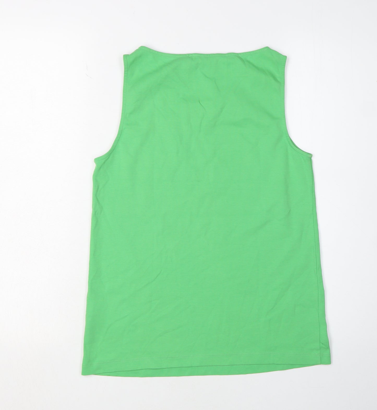 COS Women's Green Tank Top Size S Round Neck