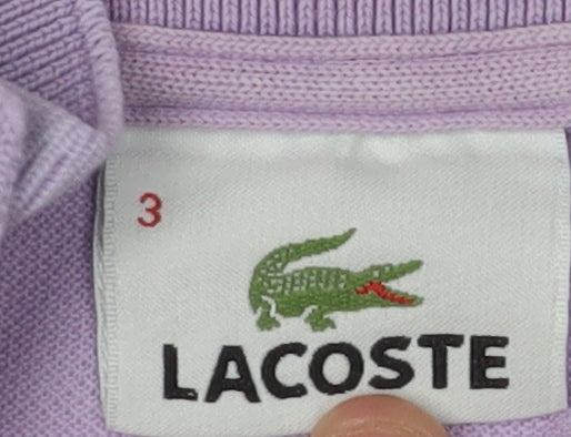 Lacoste Men’s Purple Polo - Medium, Short Sleeve, Casual
