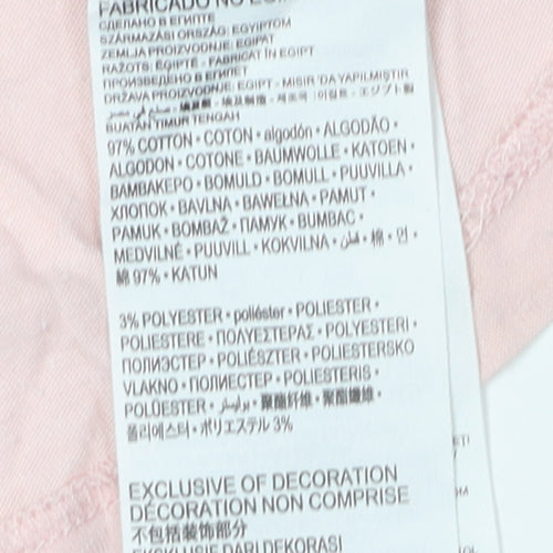 Levi's Girls Pink Logo T-Shirt, Size 14 Plus, Short Sleeve