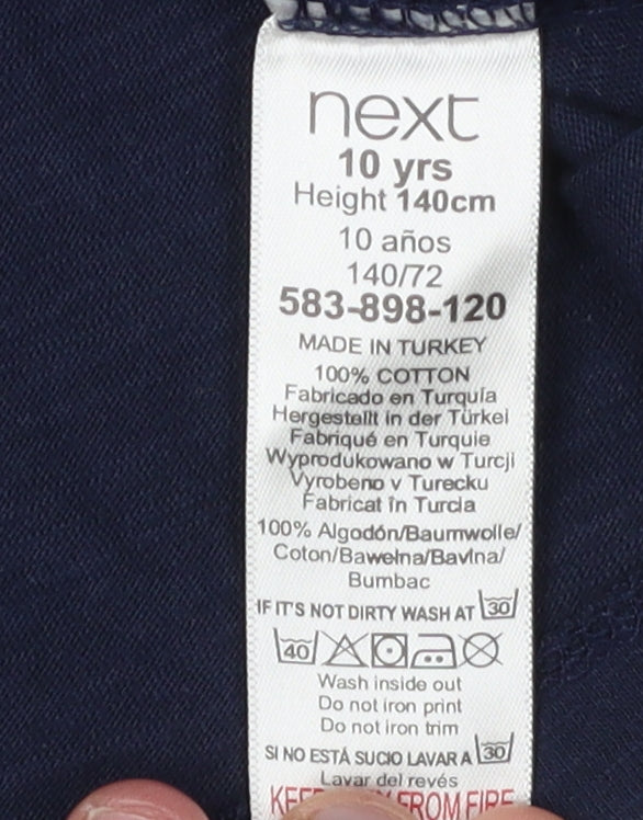 Next Boys Blue Minecraft Graphic T-Shirt 10 Years