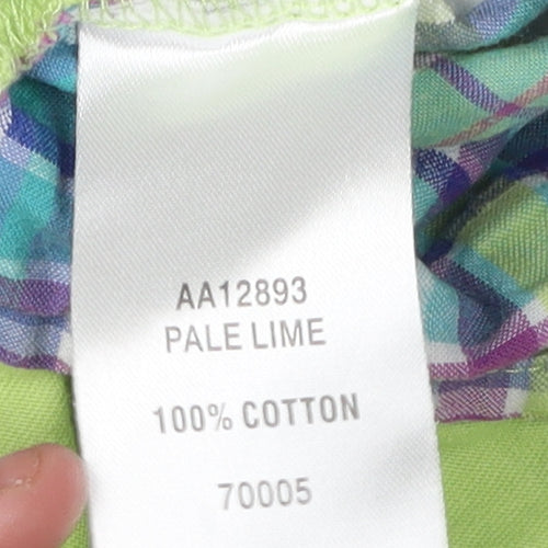 Cotton Traders Women's Green Button-Up Top Size 18