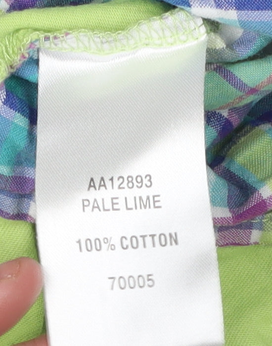 Cotton Traders Women's Green Button-Up Top Size 18