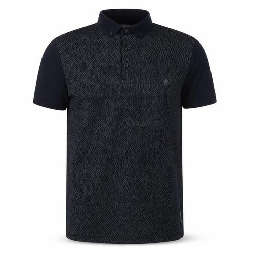 French Connection Men's Black Polo Shirt, L, Casual Style