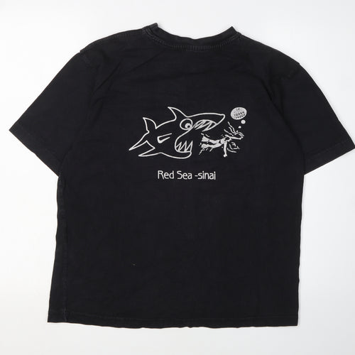 Hard Rock Cafe Black T-Shirt, Medium, Unisex