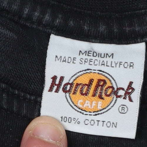 Hard Rock Cafe Black T-Shirt, Medium, Unisex