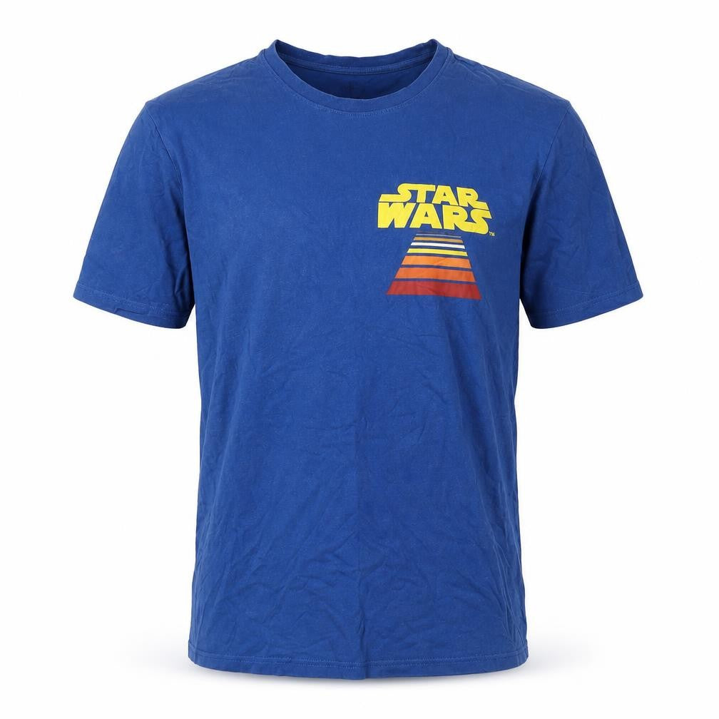 Marks and Spencer Star Wars T-Shirt, Blue, Men's M, Graphic Tee
