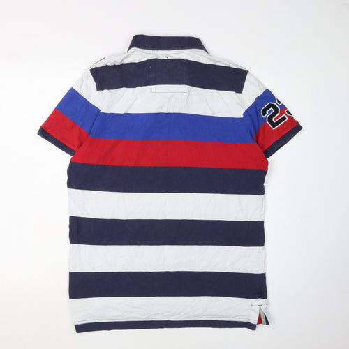 Superdry Men's XL Multicoloured Striped Polo Shirt