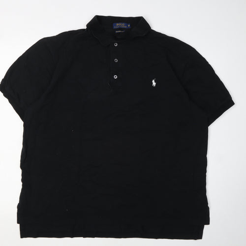 Ralph Lauren Men's Black Polo Shirt 1X Big Classic Fit