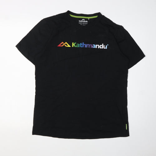 Kathmandu Men's Black Graphic Print T-Shirt, Size S