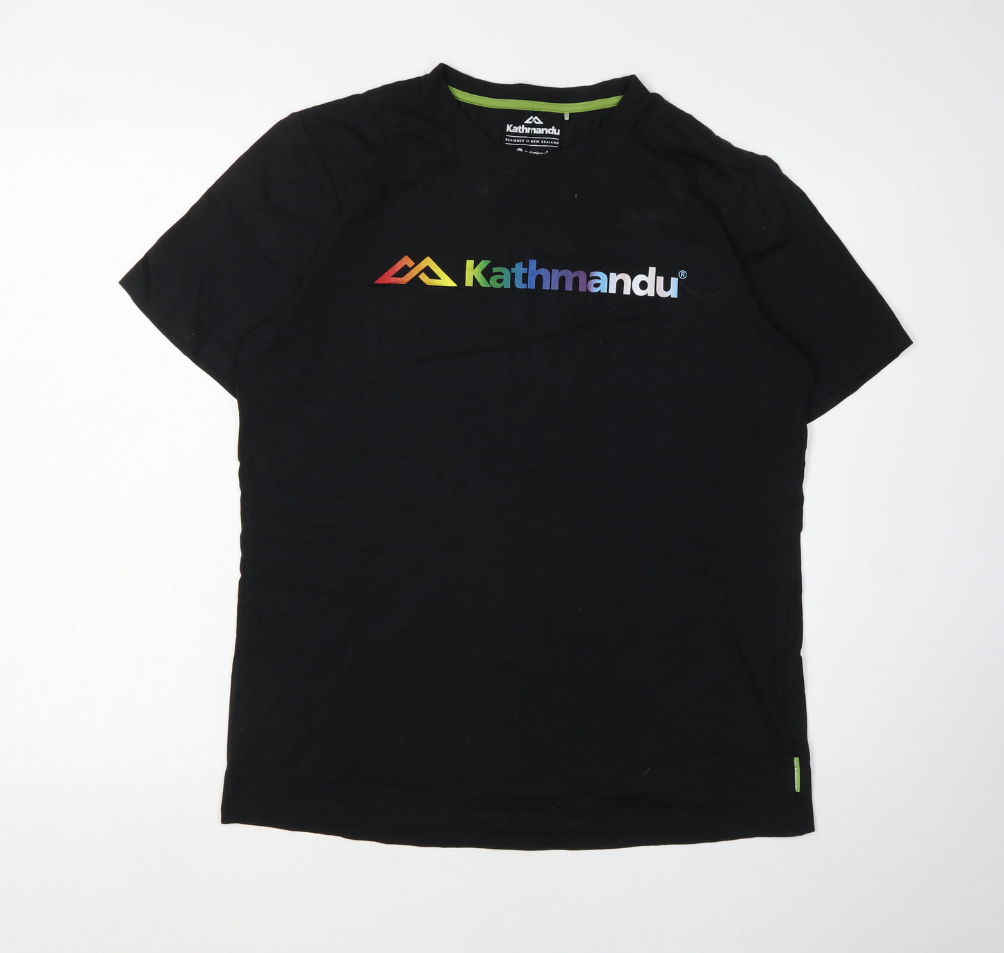 Kathmandu Men's Black Graphic Print T-Shirt, Size S