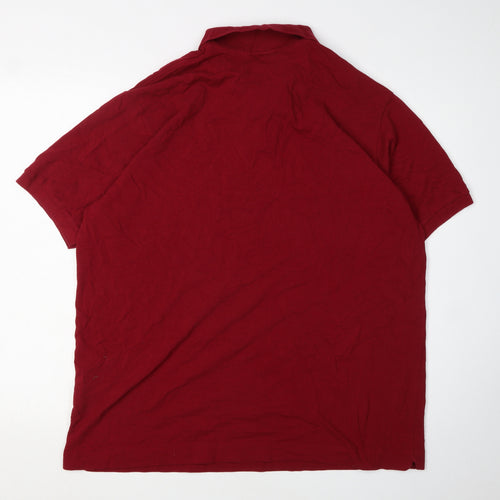Lacoste Men's Red Polo Shirt, Size M, Casual Wear