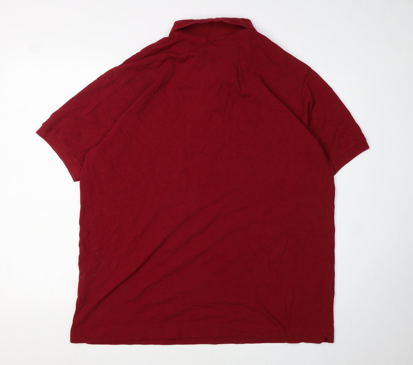 Lacoste Men's Red Polo Shirt, Size M, Casual Wear