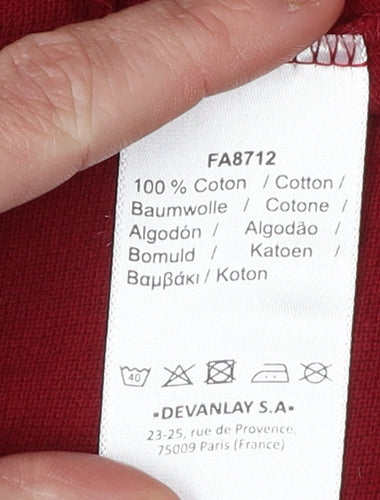 Lacoste Men's Red Polo Shirt, Size M, Casual Wear