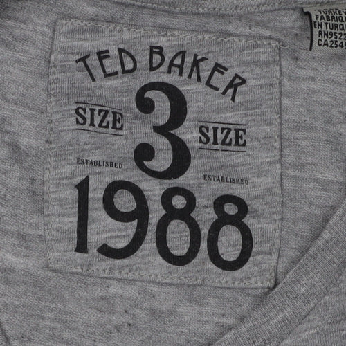 Ted Baker Men's Grey Graphic Print T-Shirt M