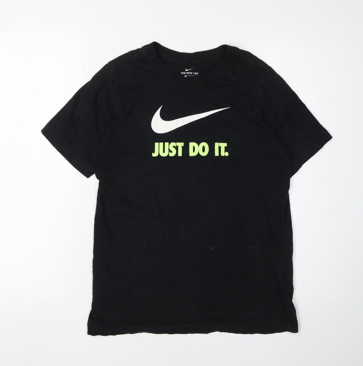 Nike Boys Black Graphic Short Sleeve T-Shirt L