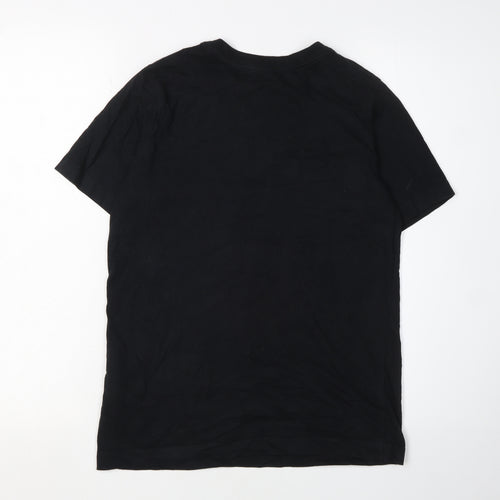 Nike Boys Black Graphic Short Sleeve T-Shirt L