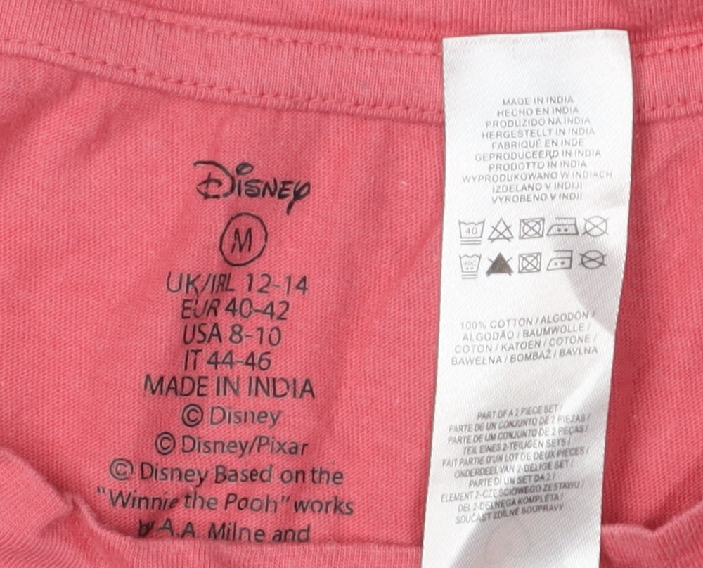 Disney Women's Pink Long Sleeve T-Shirt, Size M
