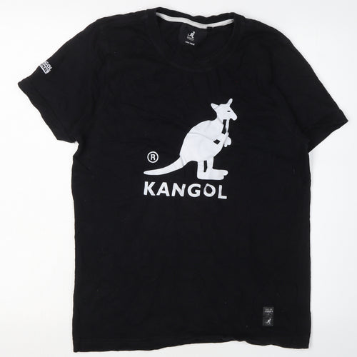 Kangol Men's Black Graphic Print T-Shirt S