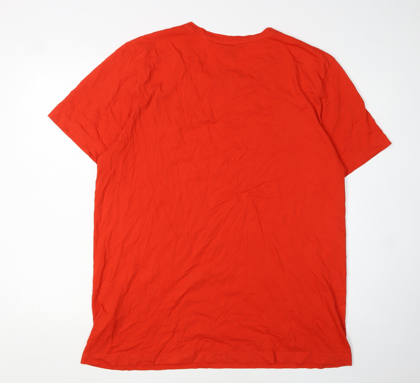 Hugo Boss Men's Red 2XL Short Sleeve T-Shirt