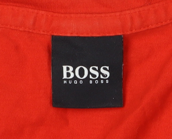 Hugo Boss Men's Red 2XL Short Sleeve T-Shirt
