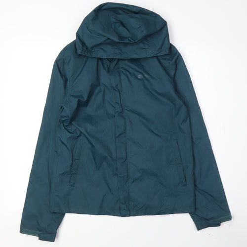 Mountain Warehouse Girls Green Rain Coat 13 Years Waterproof Jacket