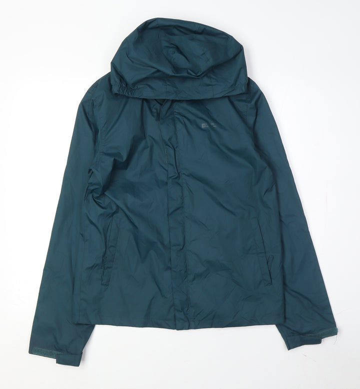 Mountain Warehouse Girls Green Rain Coat 13 Years Waterproof Jacket