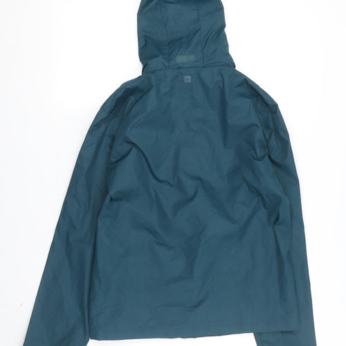Mountain Warehouse Girls Green Rain Coat 13 Years Waterproof Jacket