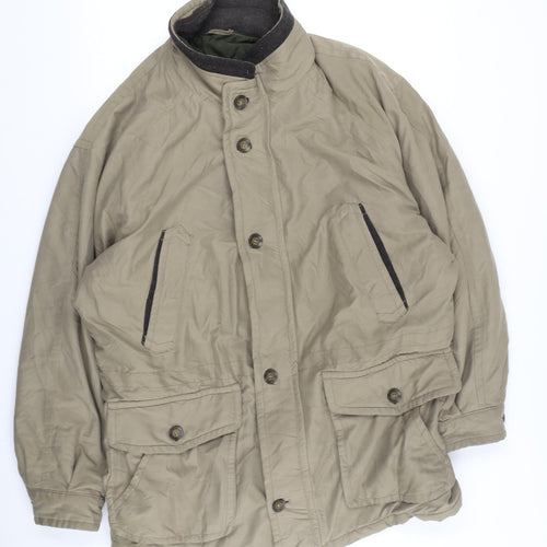 Micro-Fibre Garment Men's Beige Military Jacket Size 44